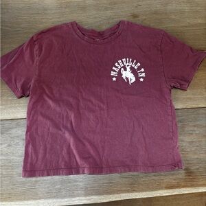 Women's Maroon Graphic Tee